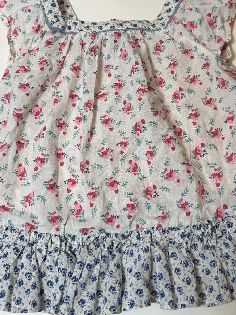 Ralph Lauren 24mo Sweet Baby Girl Boho Floral Dress or Blouse Cotton